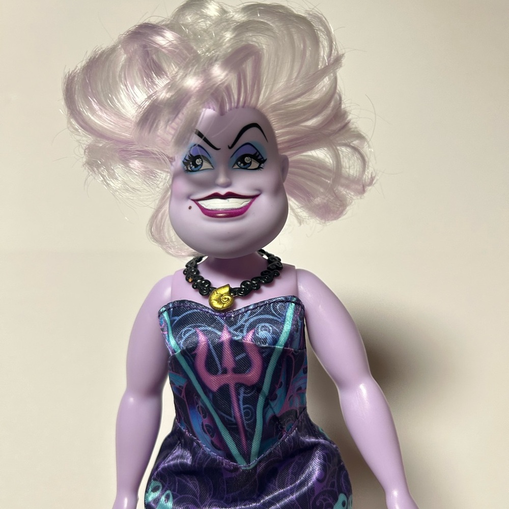Disney Ursula Villains Black& Brights Collection Doll with Necklace